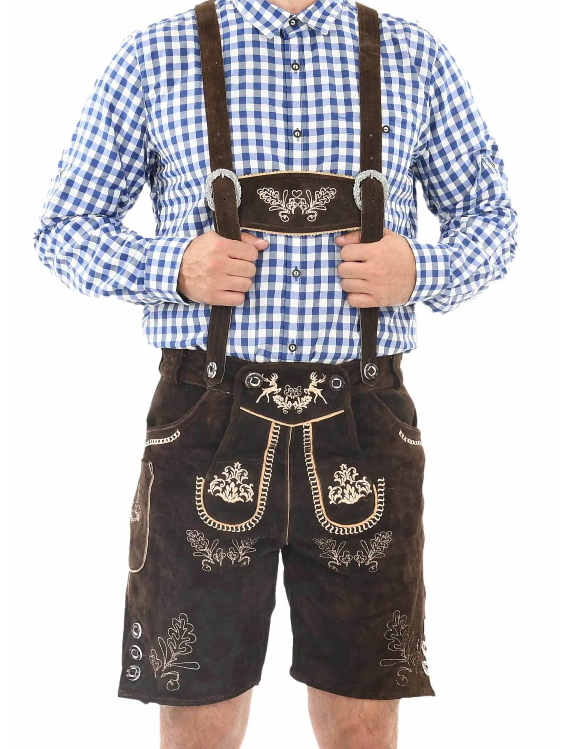 Alessandro Salvarini Erwachsene Trachtenhose - ASFerdl in braun
