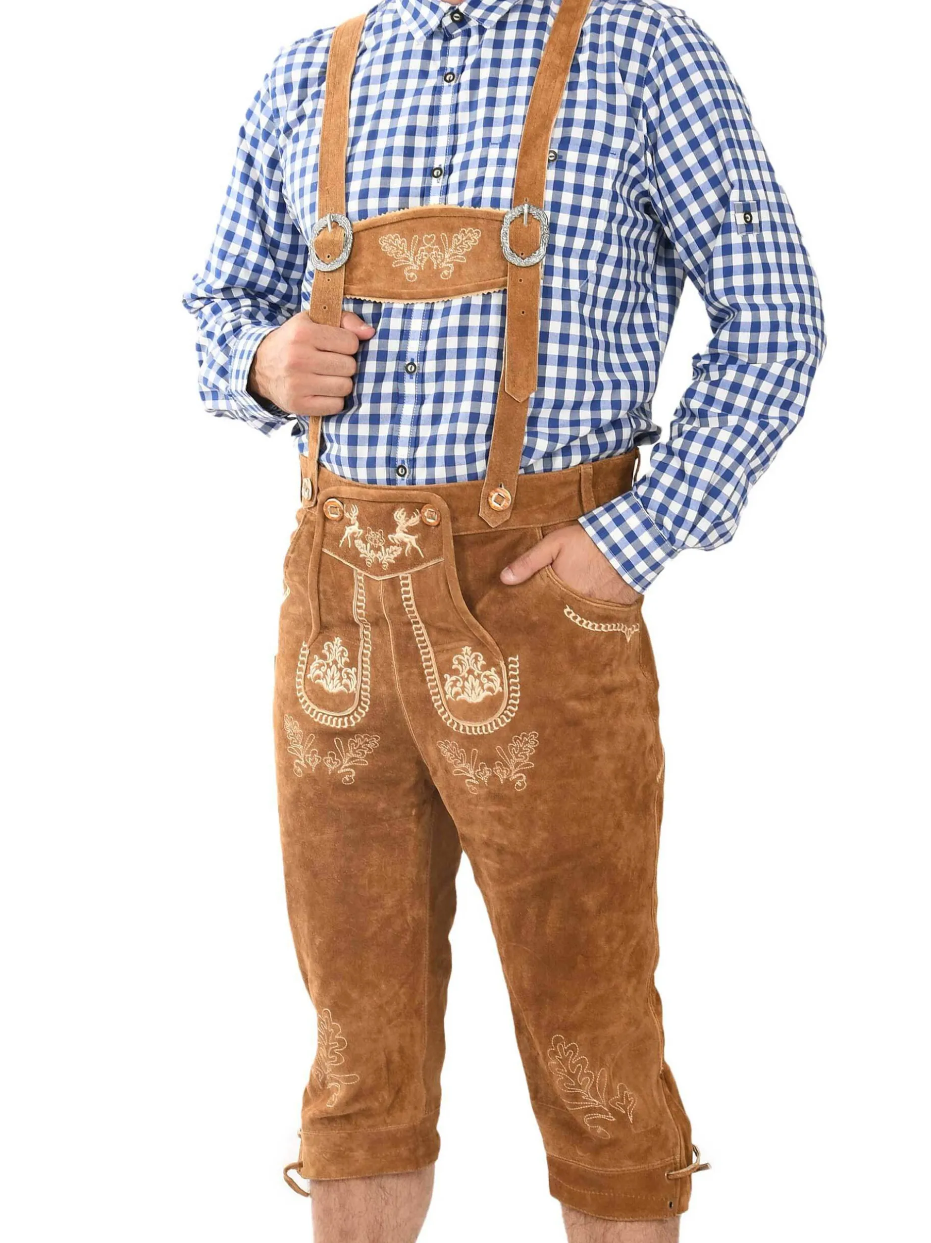 Alessandro Salvarini Herren Trachtenhose - ASGustl in braun