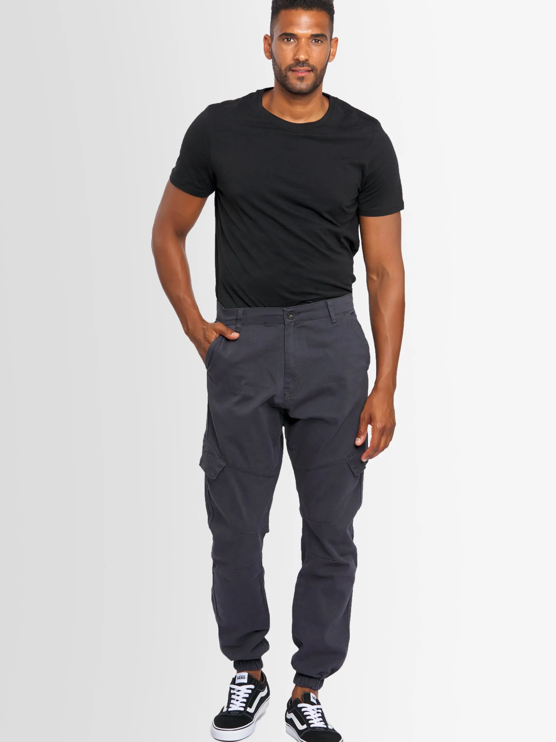 Alessandro Salvarini Herren Cargohose - ASEriia in anthrazit
