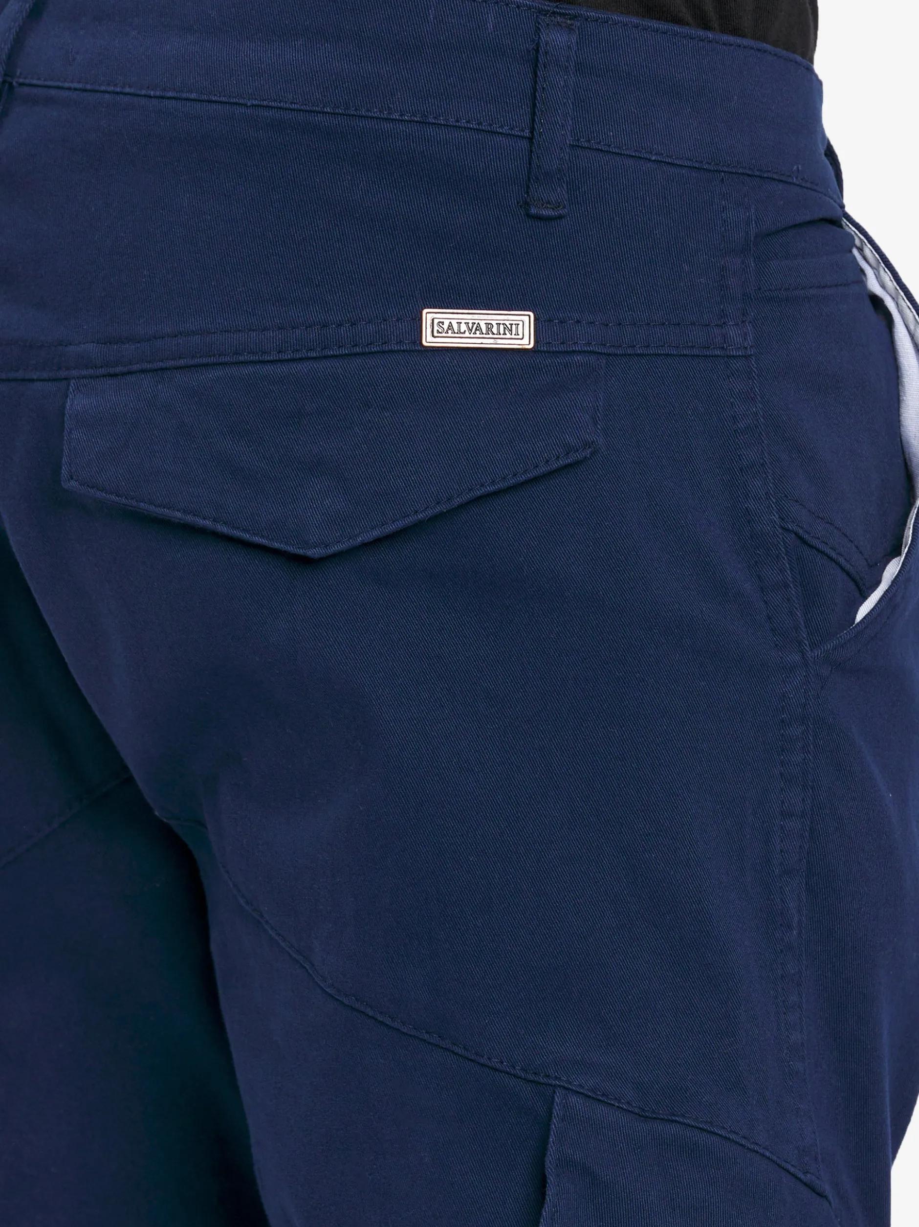 Alessandro Salvarini Herren Cargohose - ASEriia in blau