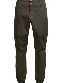 Alessandro Salvarini Herren Cargohose - ASEriia in oliv
