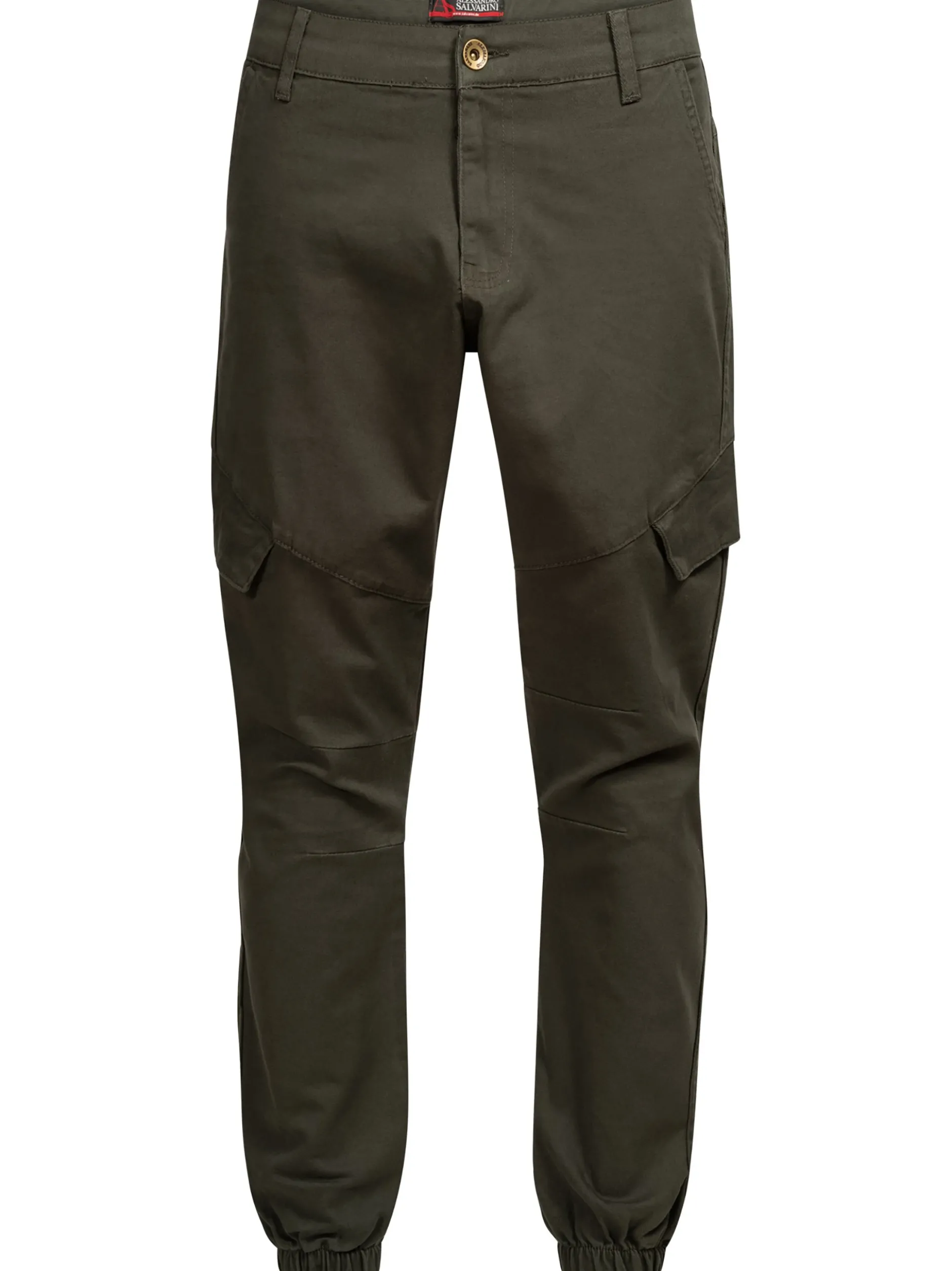 Alessandro Salvarini Herren Cargohose - ASEriia in oliv