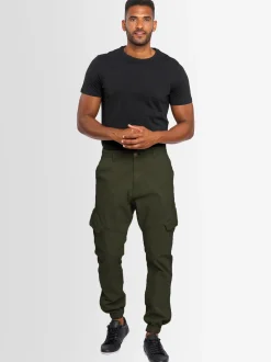 Alessandro Salvarini Herren Cargohose - ASEriia in oliv