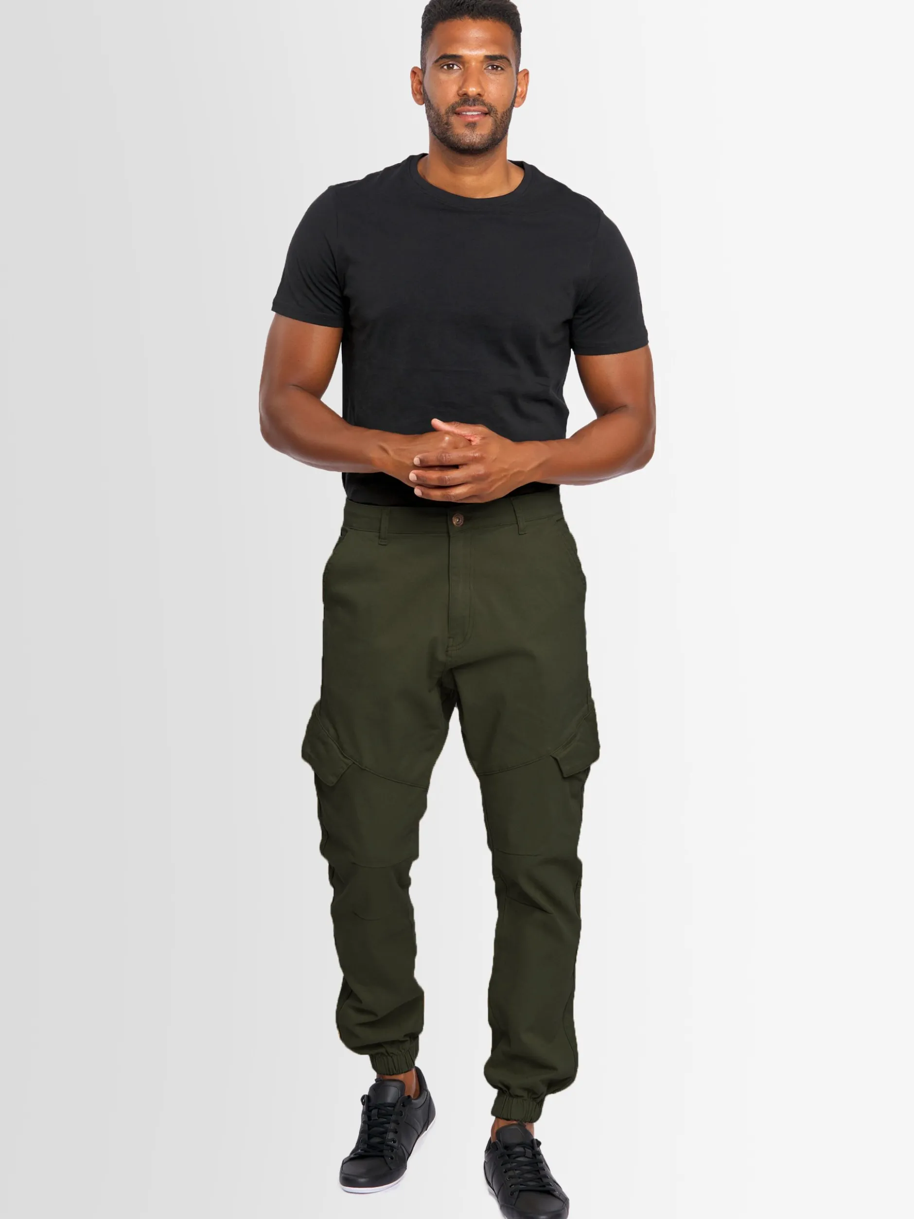 Alessandro Salvarini Herren Cargohose - ASEriia in oliv