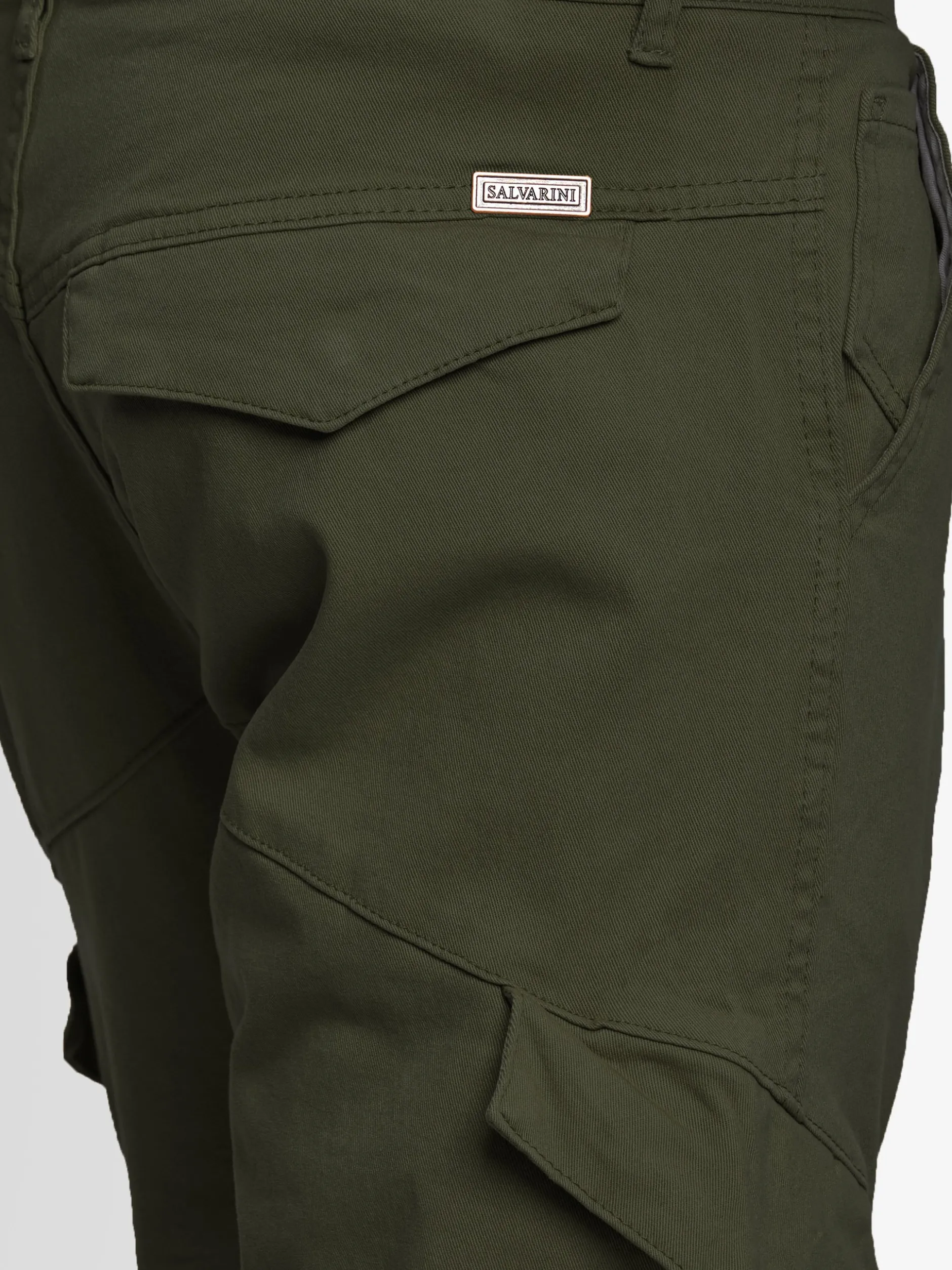 Alessandro Salvarini Herren Cargohose - ASEriia in oliv