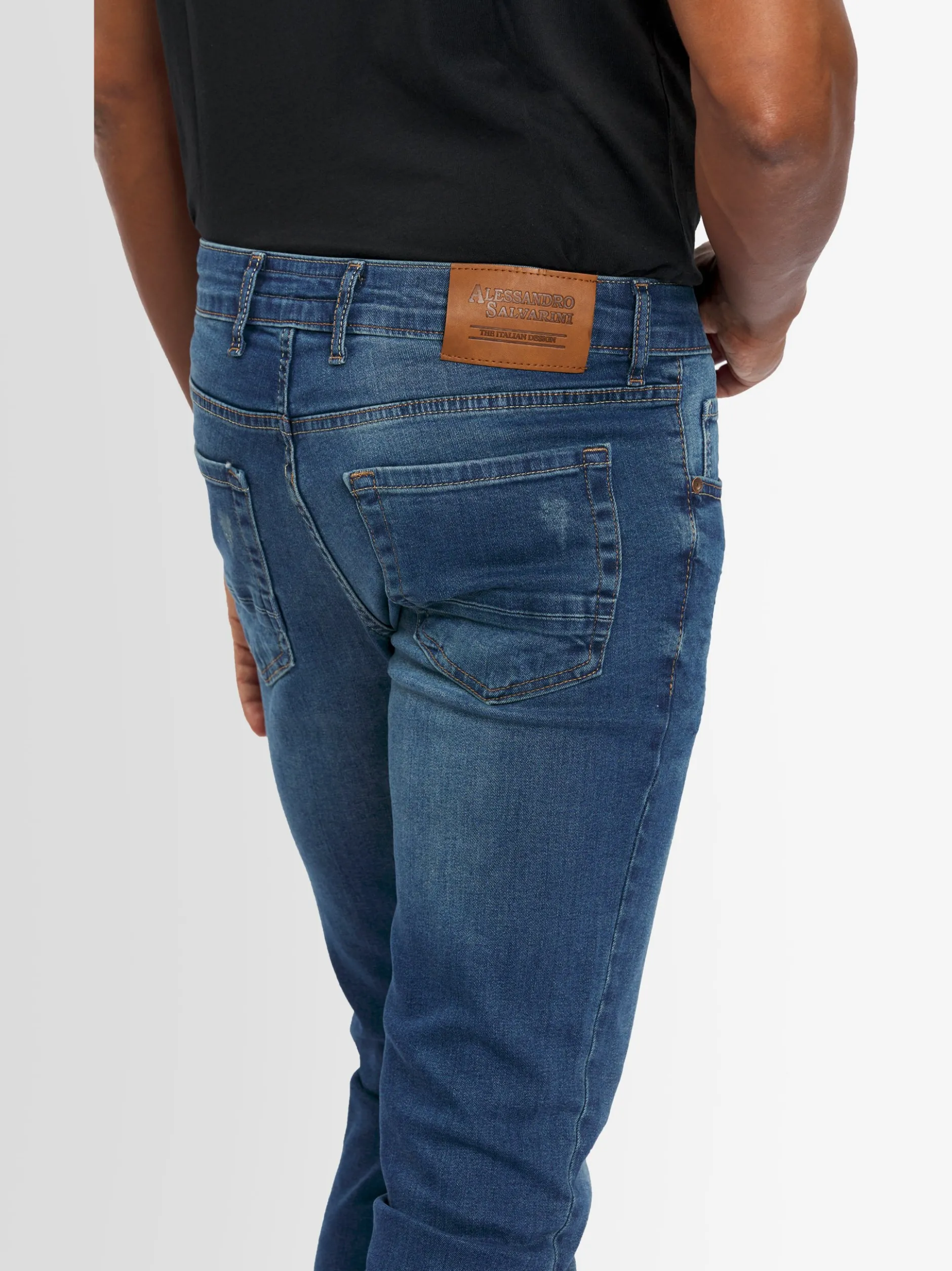 Alessandro Salvarini Herren Jeans - ASLuca in blau