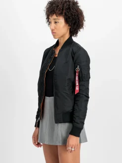 Alpha Industries Damen Bomberjacke in schwarz