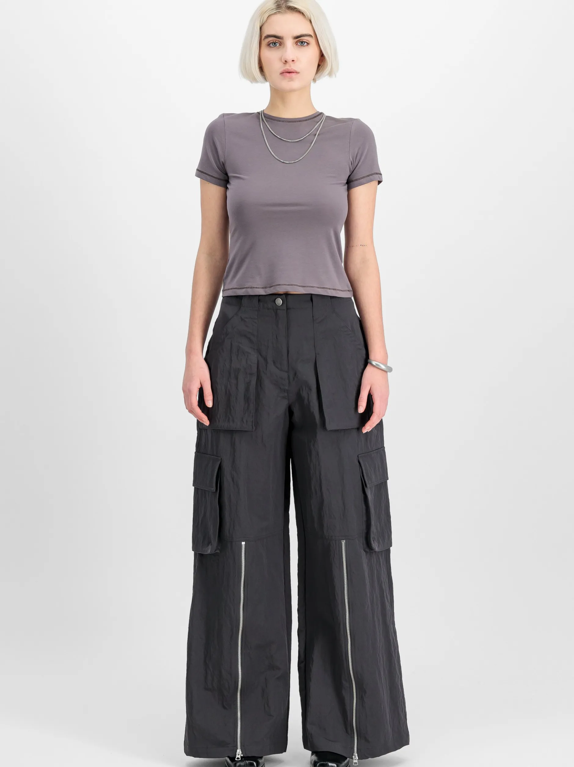 Alpha Industries Damen Hose in grau