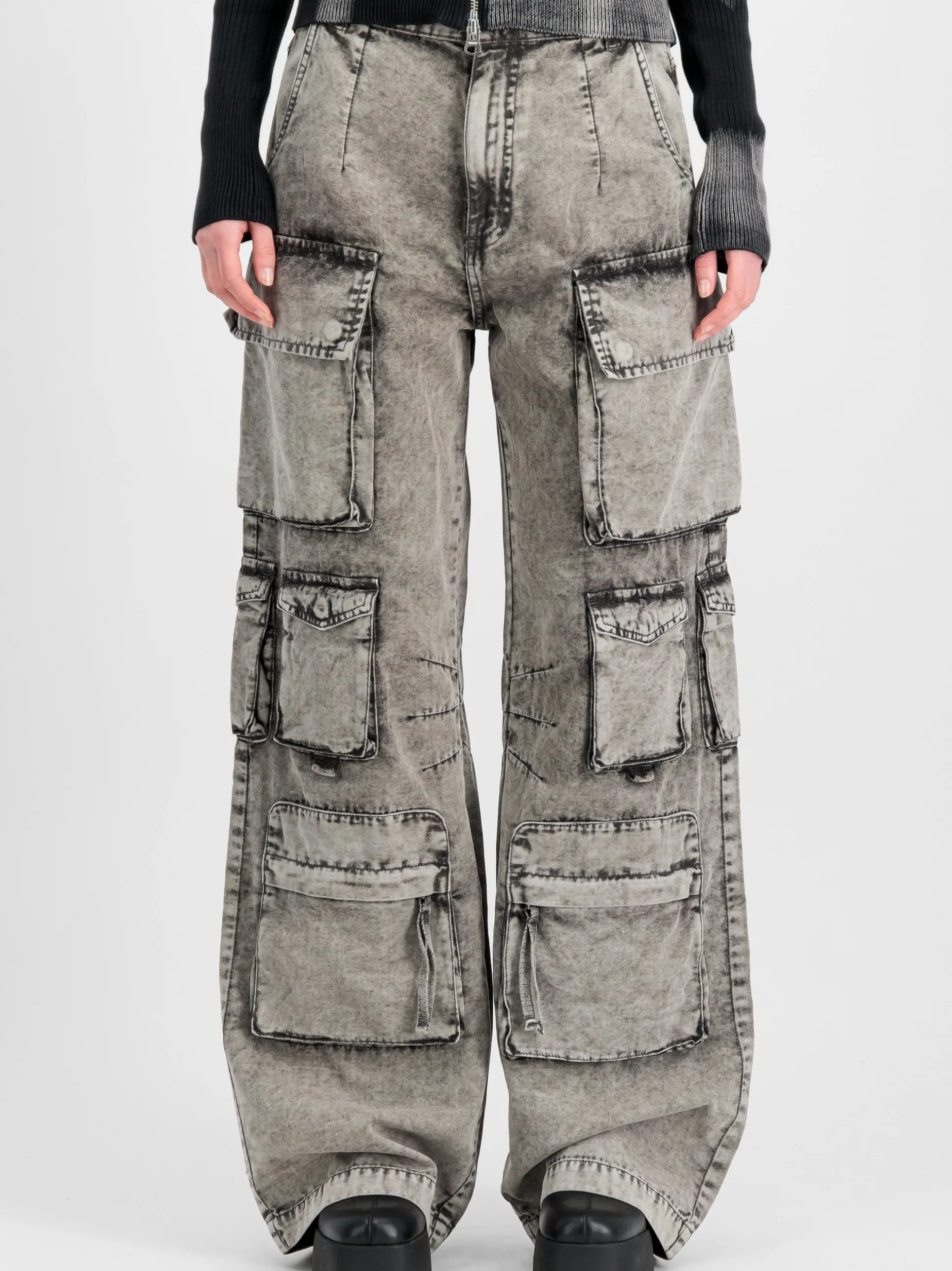 Alpha Industries Damen Hose in grau