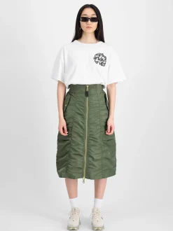Alpha Industries Damen Rock in grün
