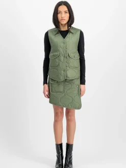 Alpha Industries Damen Rock in grün