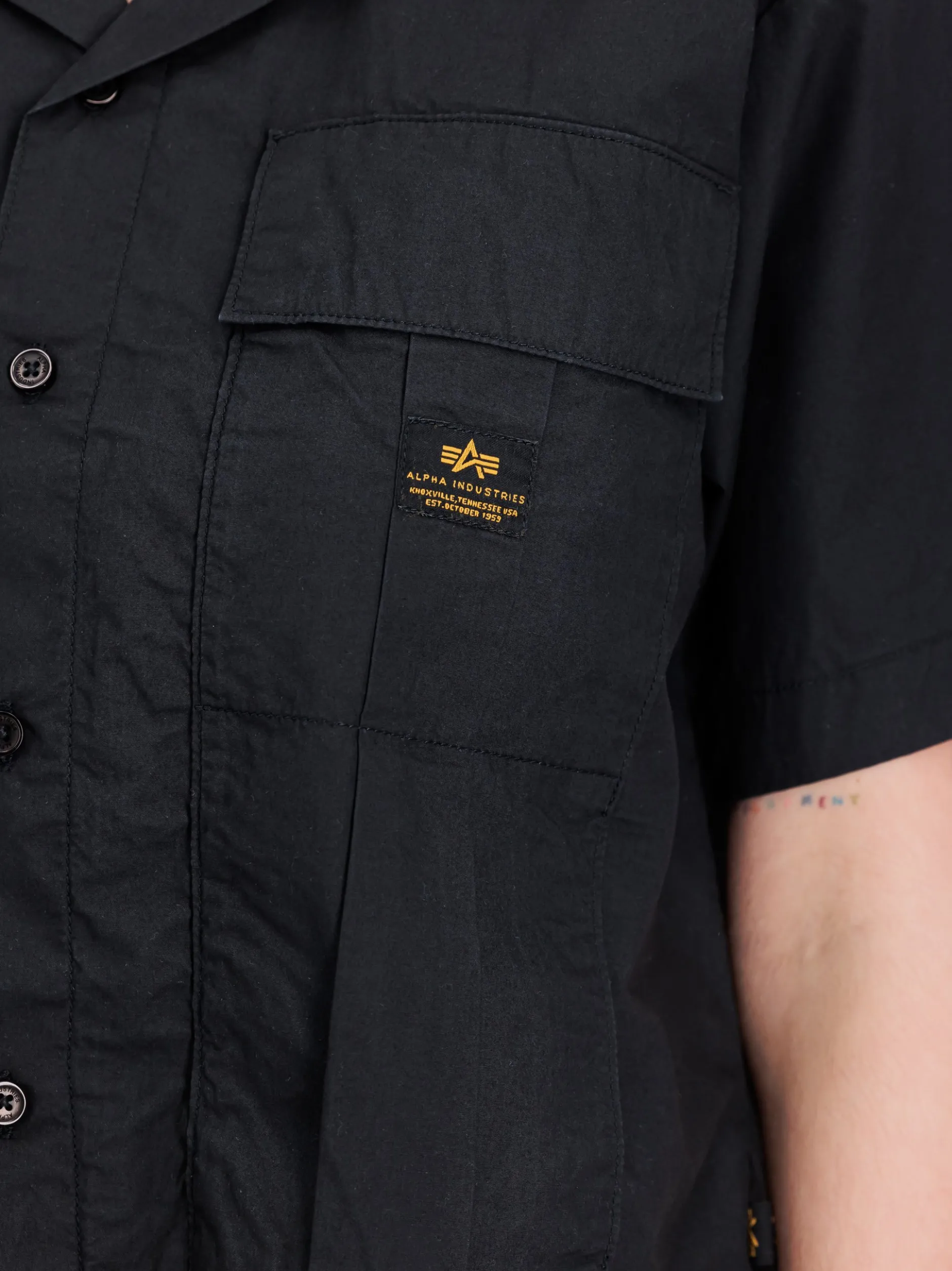 Alpha Industries Damen T-Shirt in schwarz