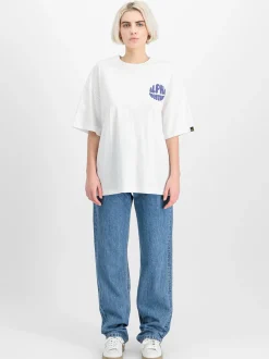 Alpha Industries Damen T-Shirt in weiß