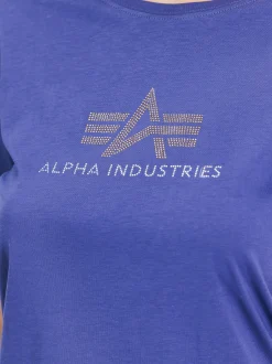 Alpha Industries Damen T-Shirt in lila