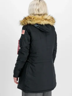 Alpha Industries Damen Winterjacke in schwarz