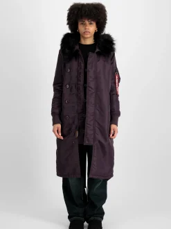 Alpha Industries Damen Winterjacke in lila