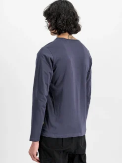 Alpha Industries Herren Langarmshirt in marine