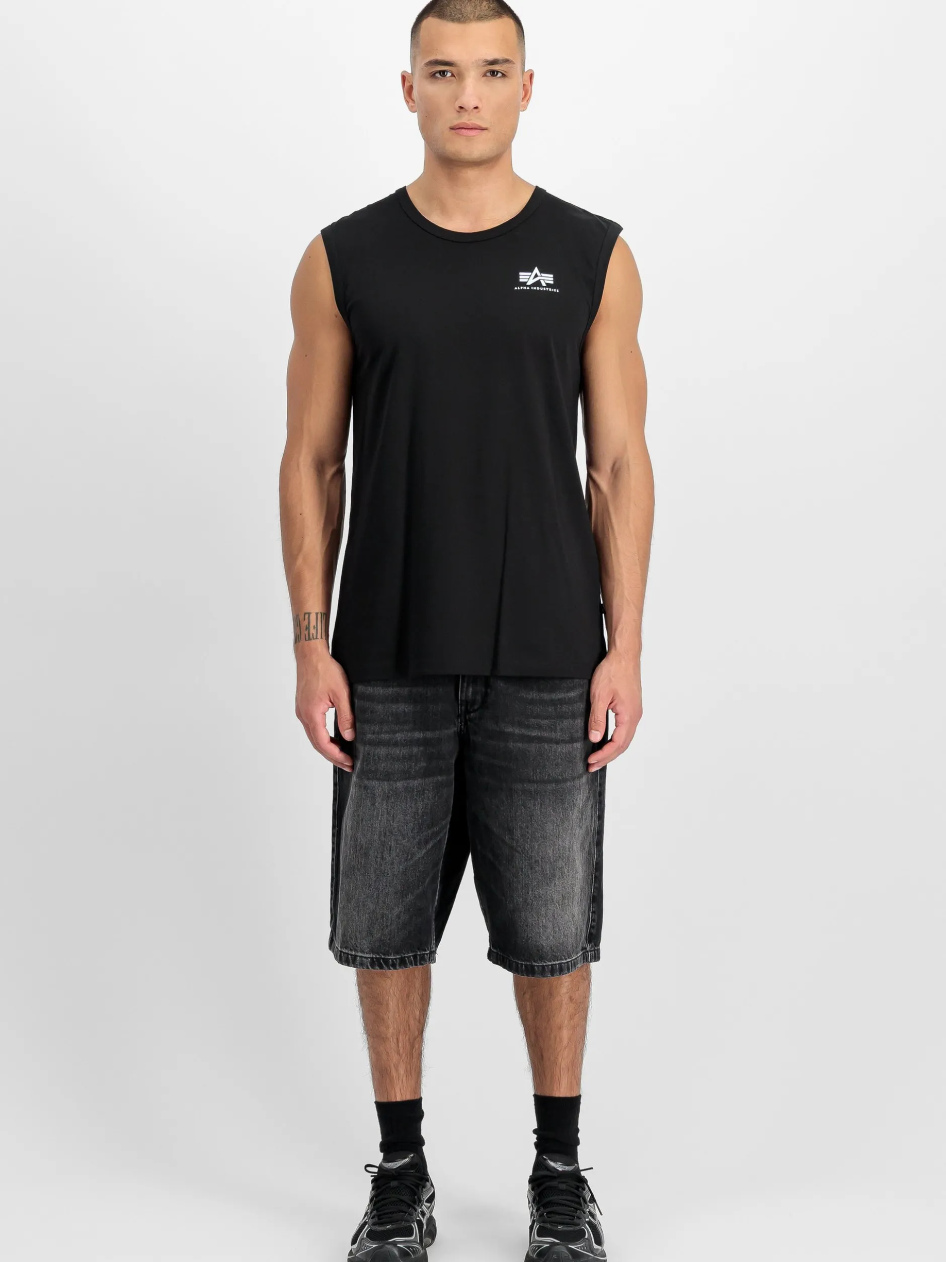 Alpha Industries Herren Tanktop in schwarz