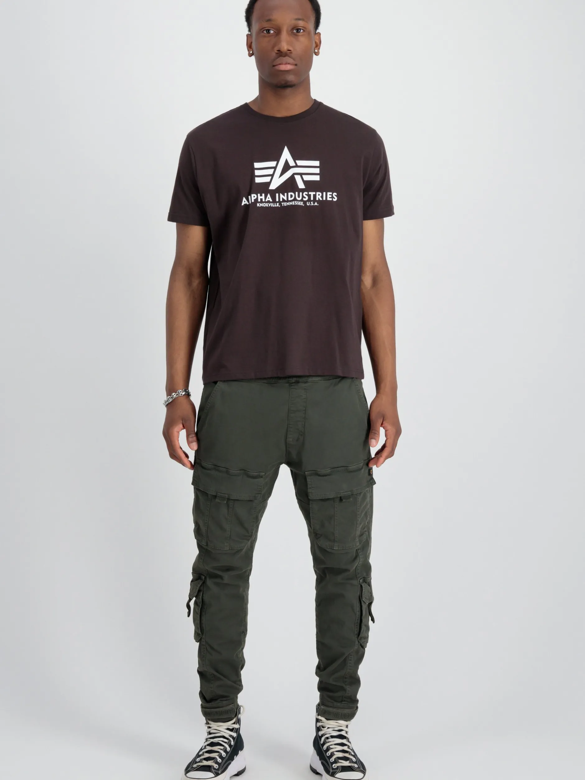 Alpha Industries Herren T-Shirt in braun