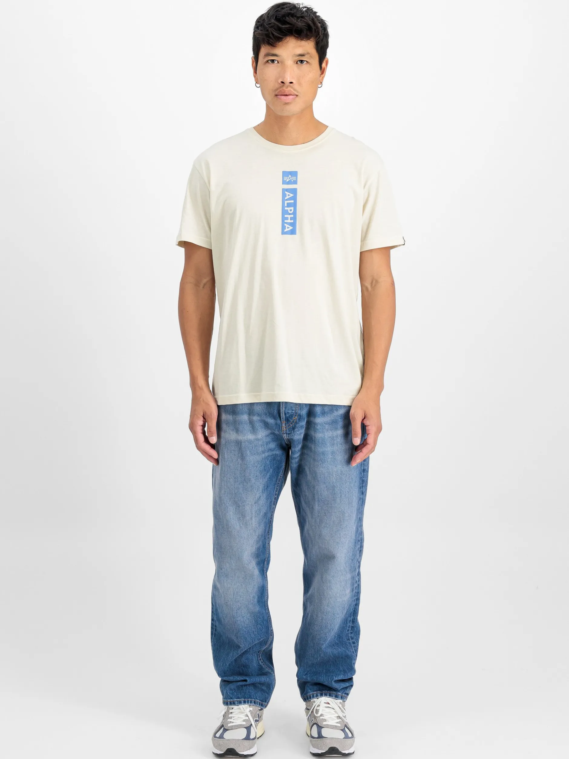 Alpha Industries Herren T-Shirt in ecru