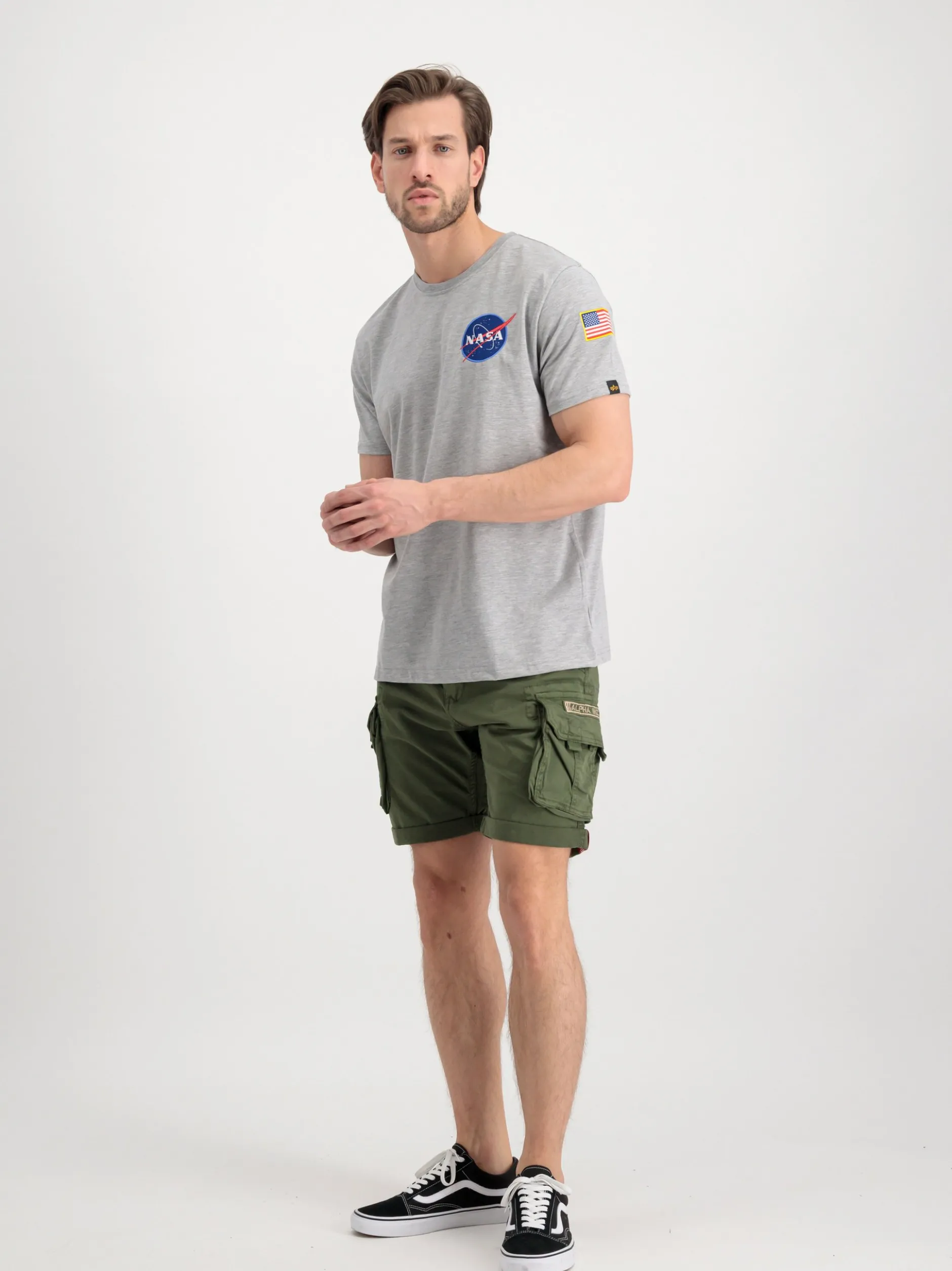 Alpha Industries Herren T-Shirt in grau