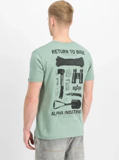 Alpha Industries Herren T-Shirt in grün