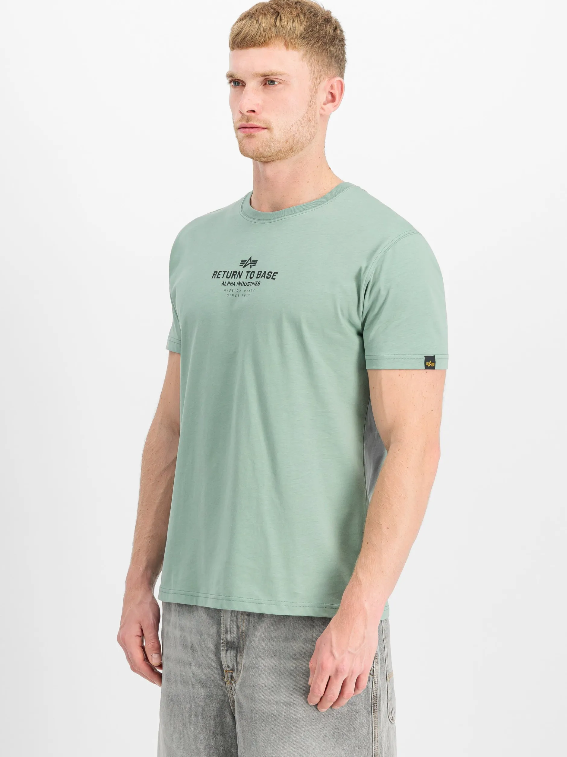Alpha Industries Herren T-Shirt in grün