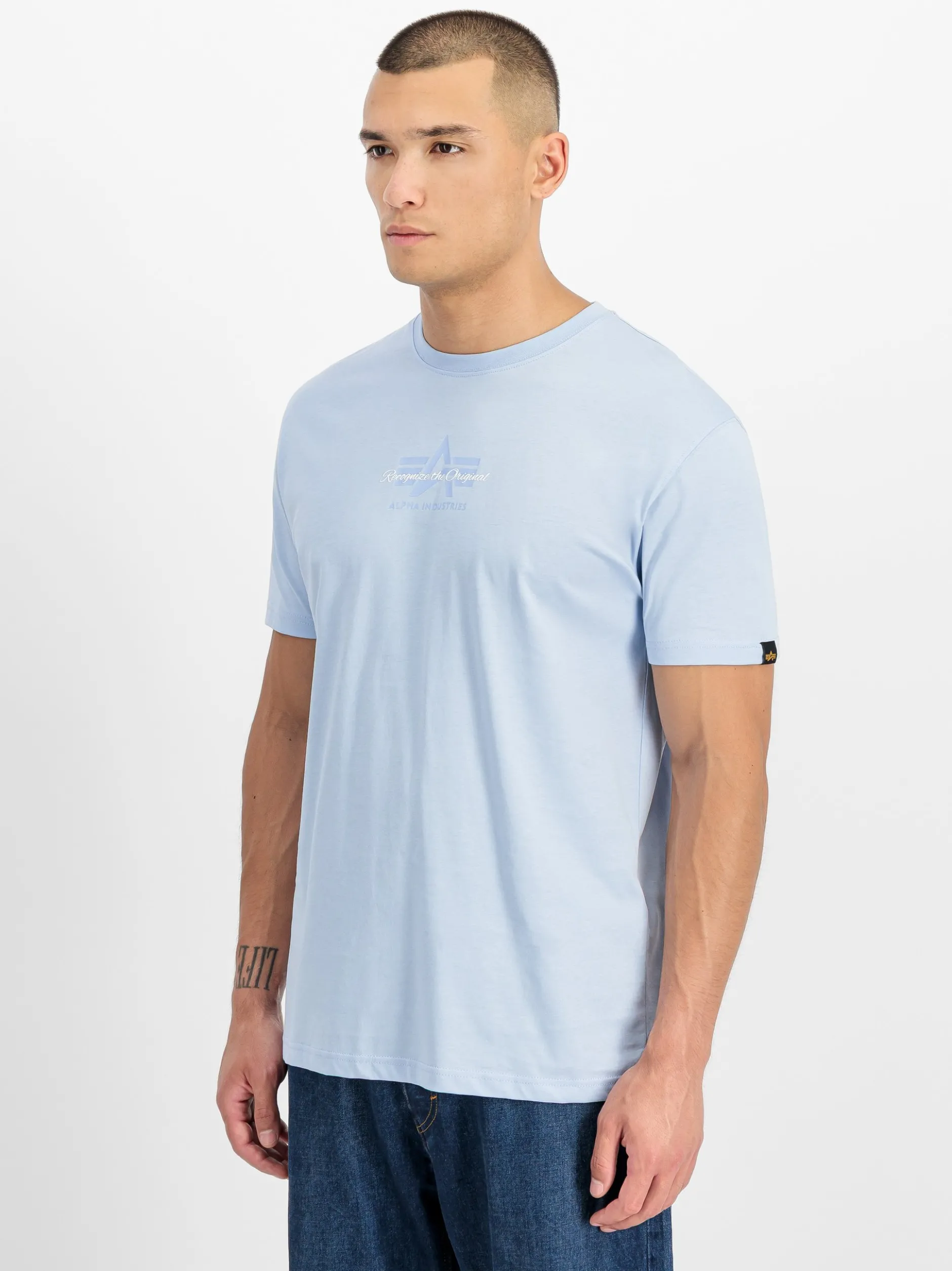 Alpha Industries Herren T-Shirt in hellblau