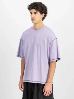 Alpha Industries Herren T-Shirt in lila