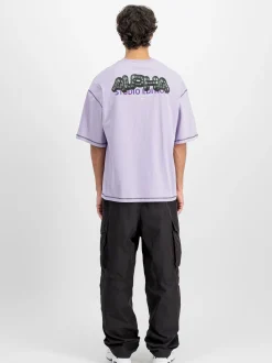 Alpha Industries Herren T-Shirt in lila