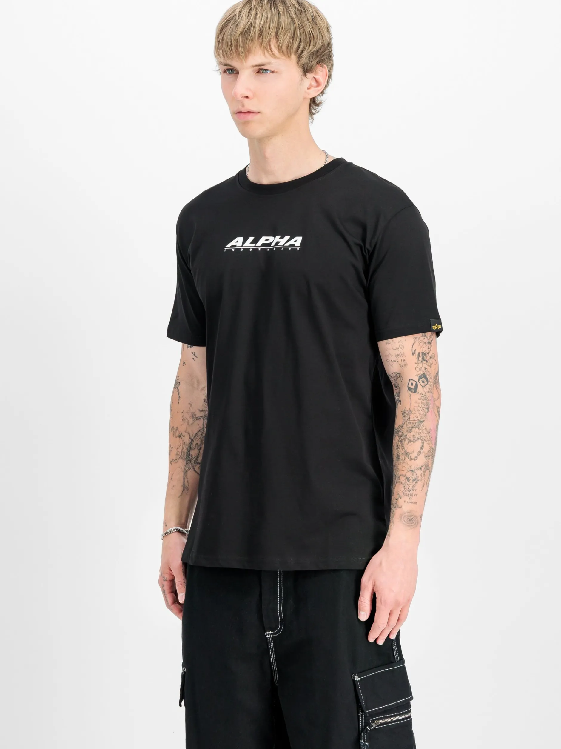 Alpha Industries Herren T-Shirt in schwarz