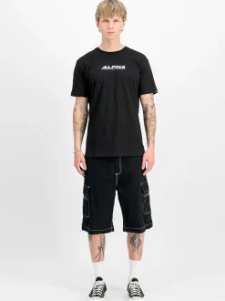 Alpha Industries Herren T-Shirt in schwarz