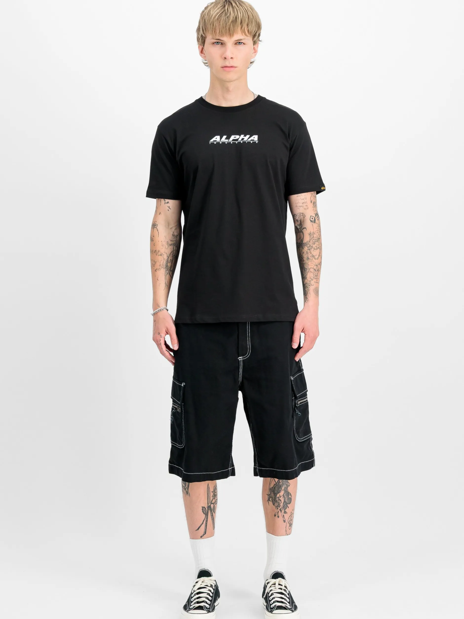 Alpha Industries Herren T-Shirt in schwarz