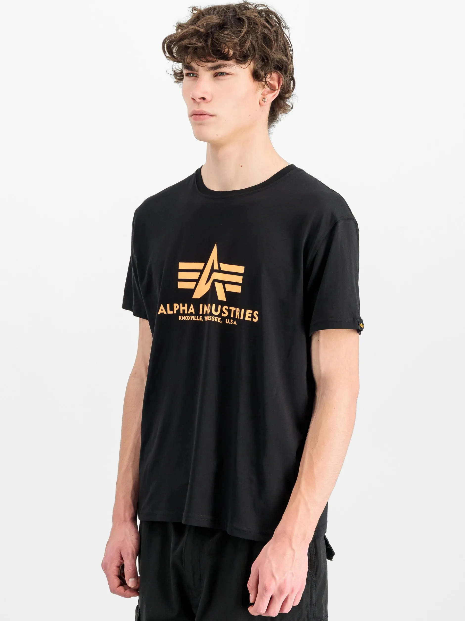 Alpha Industries Herren T-Shirt in schwarz
