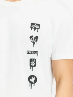 Alpha Industries Herren T-Shirt in weiß
