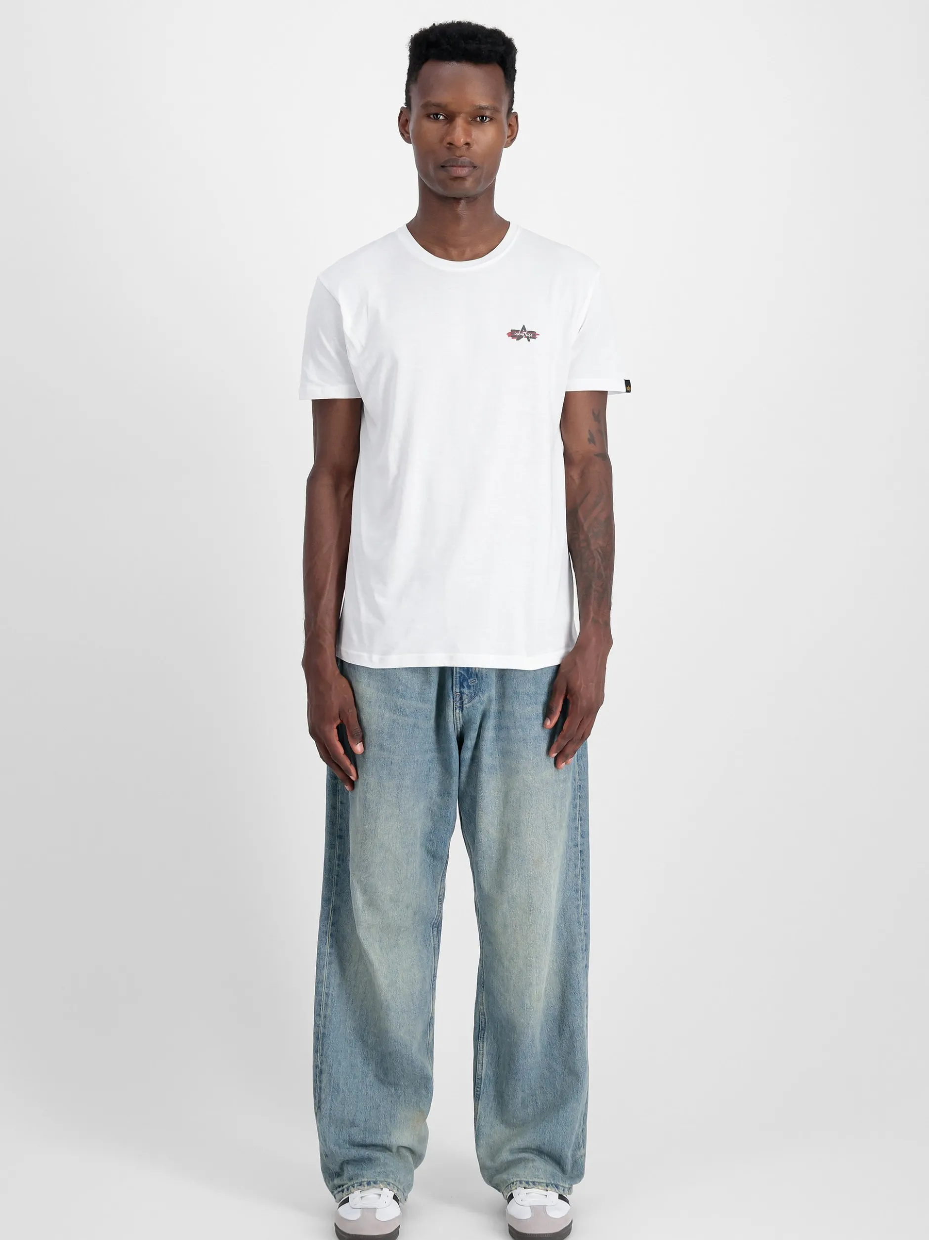 Alpha Industries Herren T-Shirt in weiß