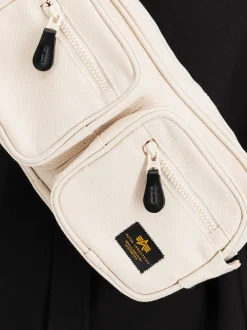 Alpha Industries Herren Umhängetasche in weiß