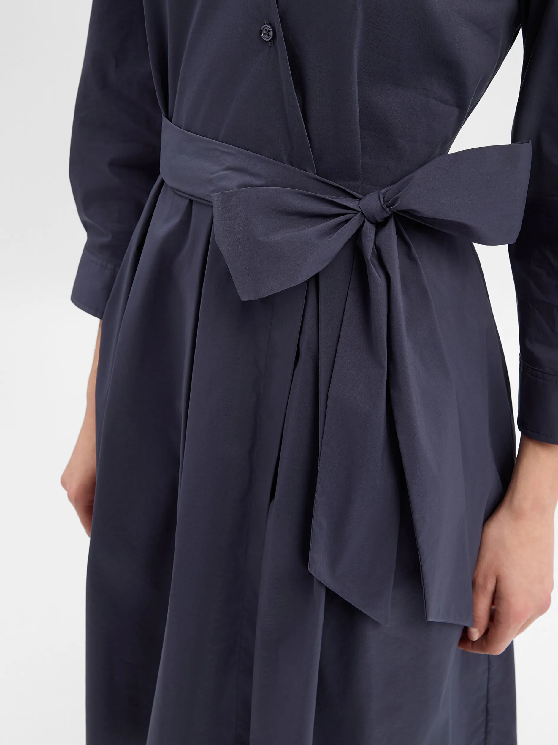 Ambiance Damen Blusenkleid in marine - Ärmel: 3/4 Arm