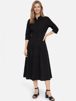 Ambiance Damen Kleid in schwarz - Ärmel: 3/4 Arm