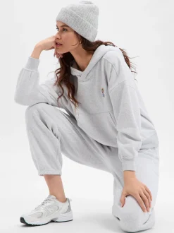 american vintage Damen Jogginghose - Baptown in hellgrau