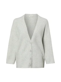 american vintage Damen Strickjacke mit Wolle - Damsville in hellgrau