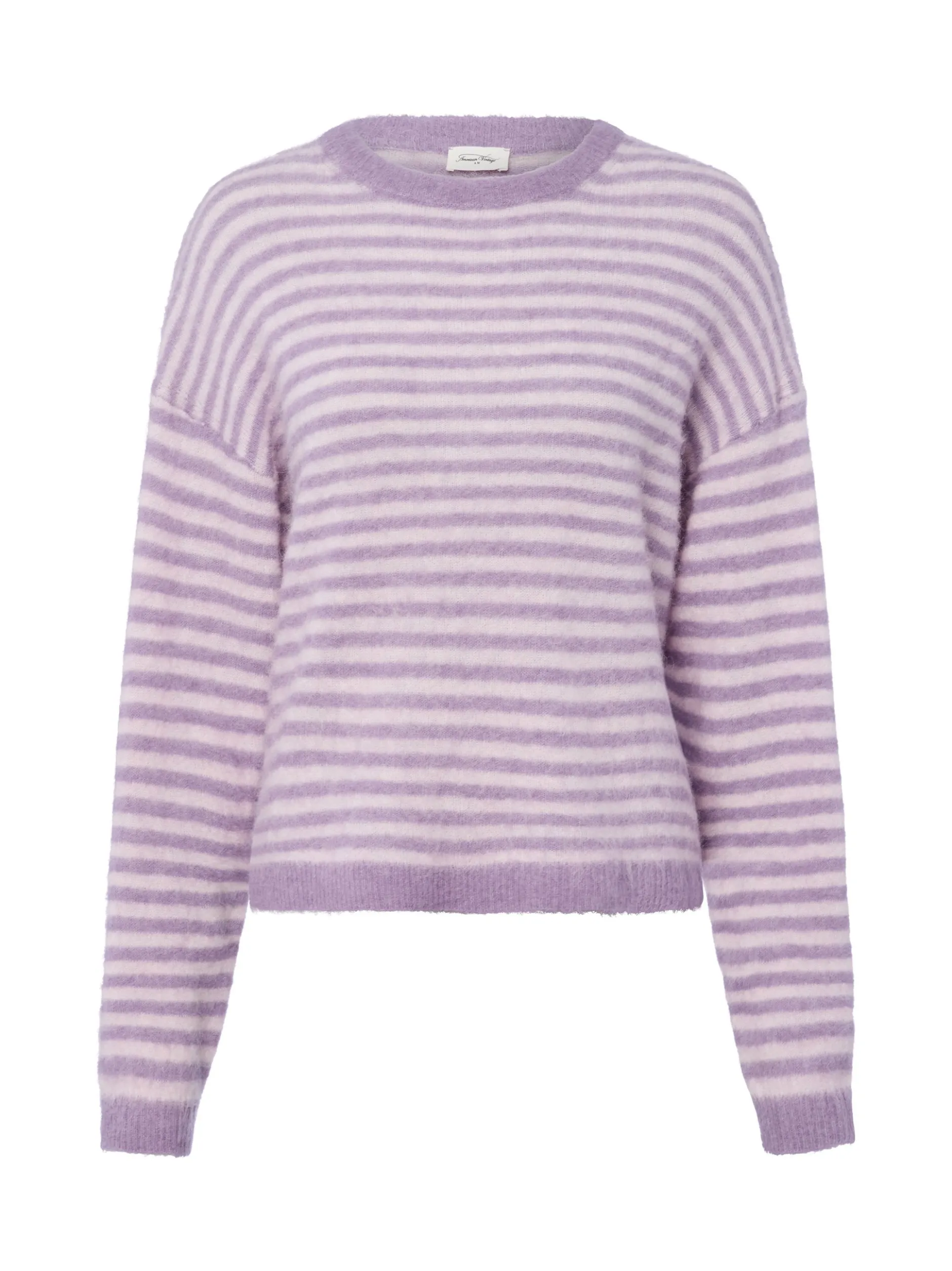 american vintage Damen Strickpullover mit Alpaka-Anteil - Nenybay in flieder ecru