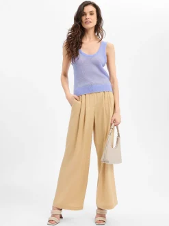 american vintage Damen Stricktop - Bodyrow in blau