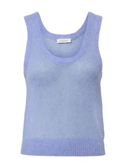 american vintage Damen Stricktop - Bodyrow in blau