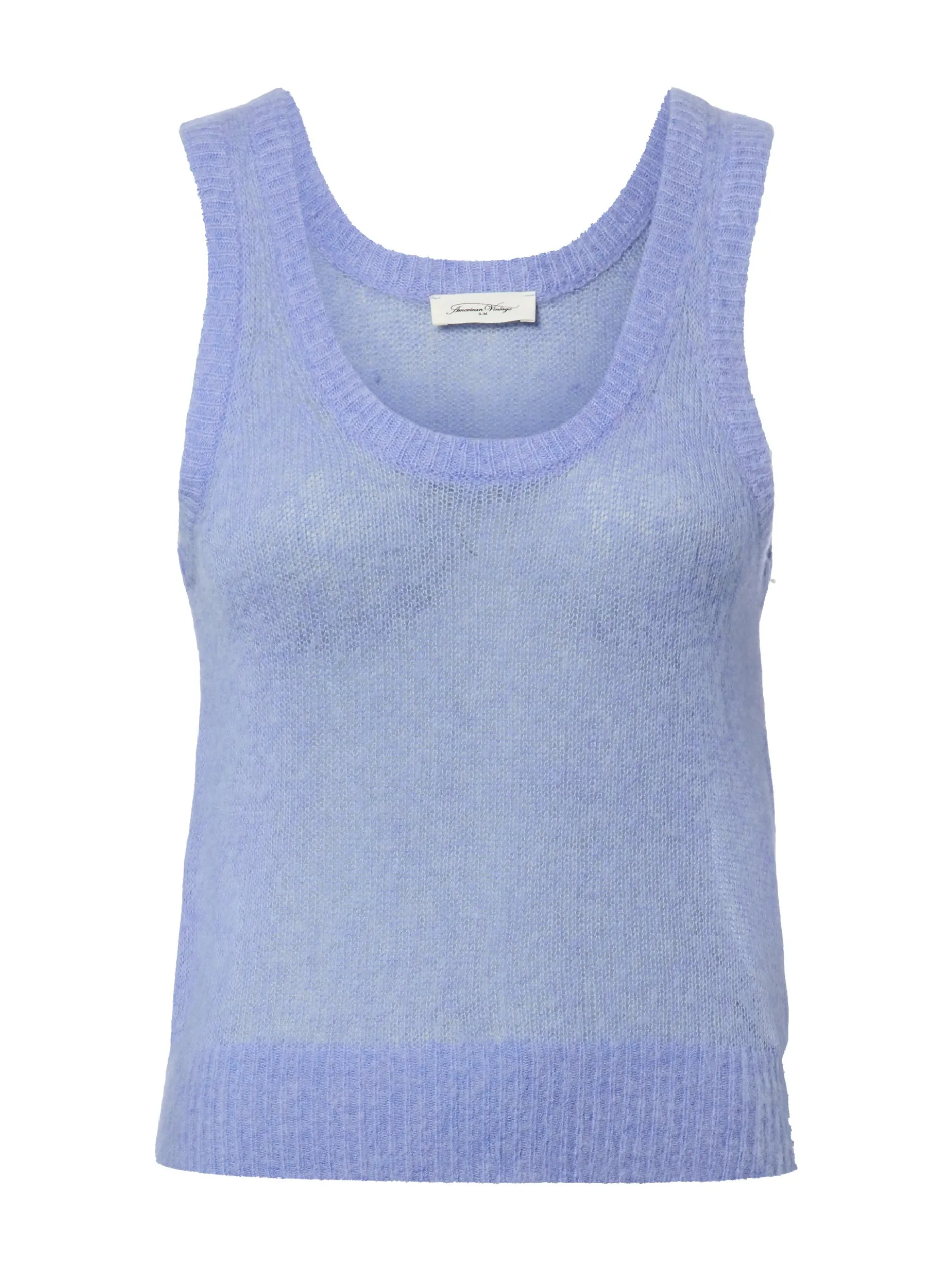 american vintage Damen Stricktop - Bodyrow in blau
