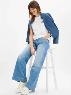 american vintage Damen T-Shirt - Ykobow in weiß