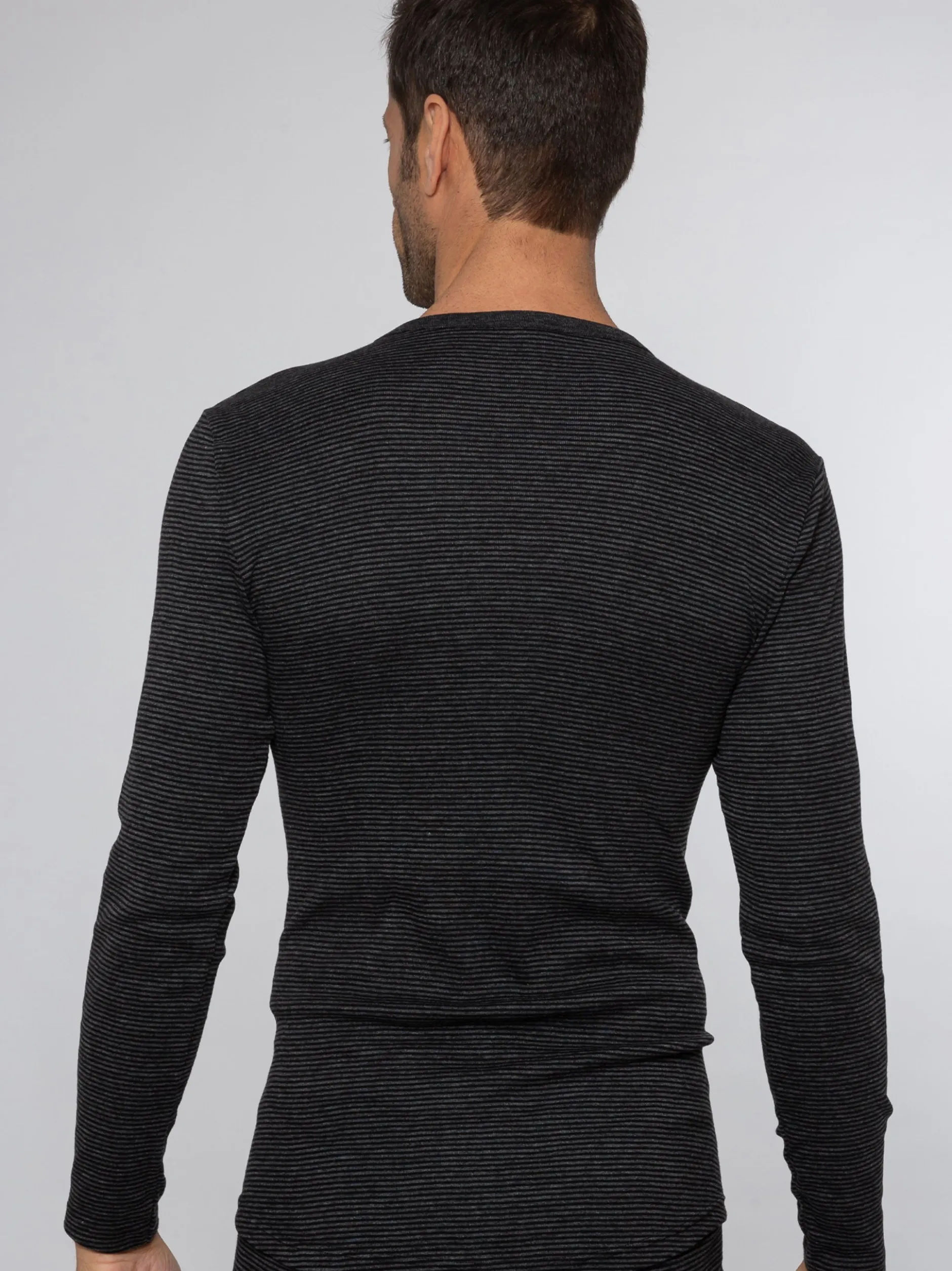 Ammann Herren Unterhemd Jeans Feinripp in grau
