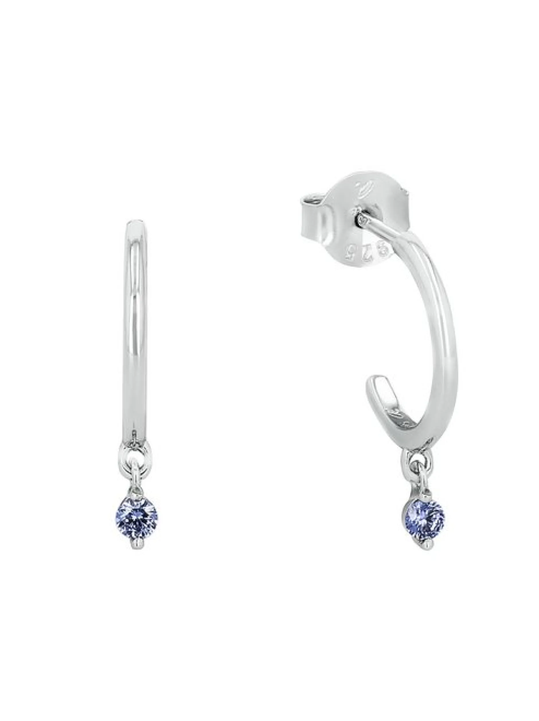 amor Damen Creolen in blau