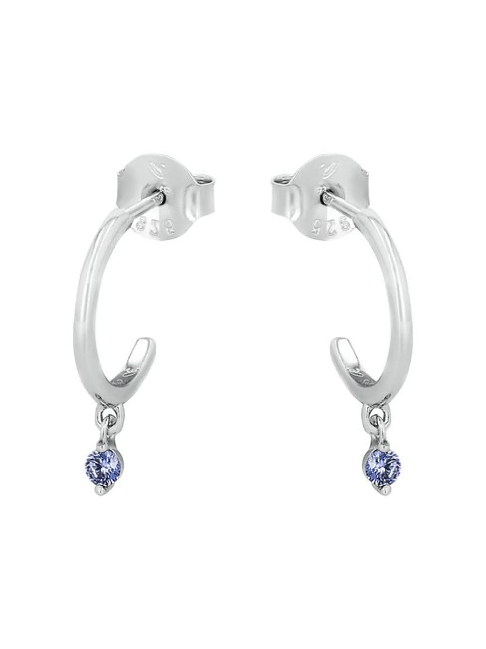 amor Damen Creolen in blau