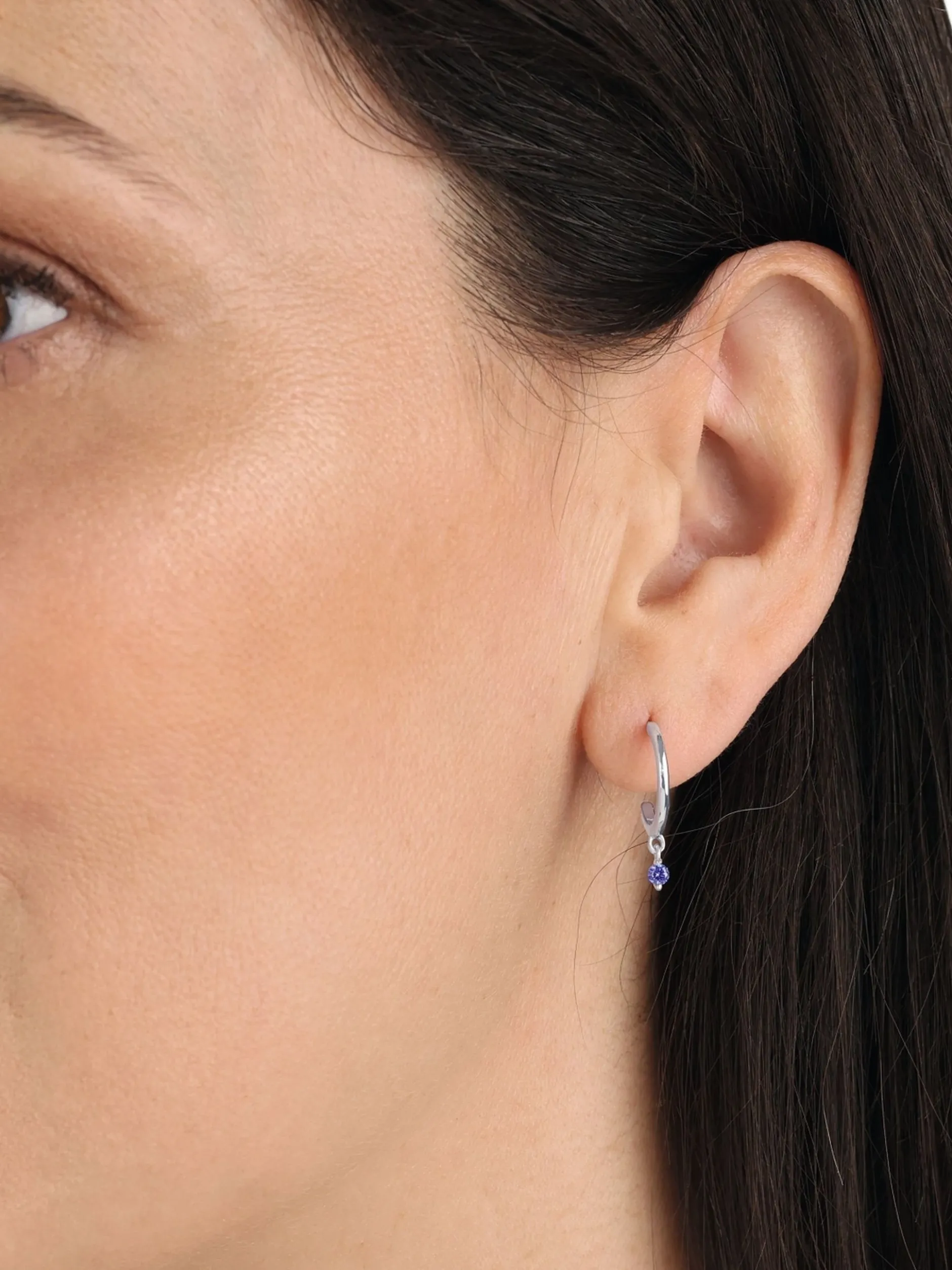 amor Damen Creolen in blau